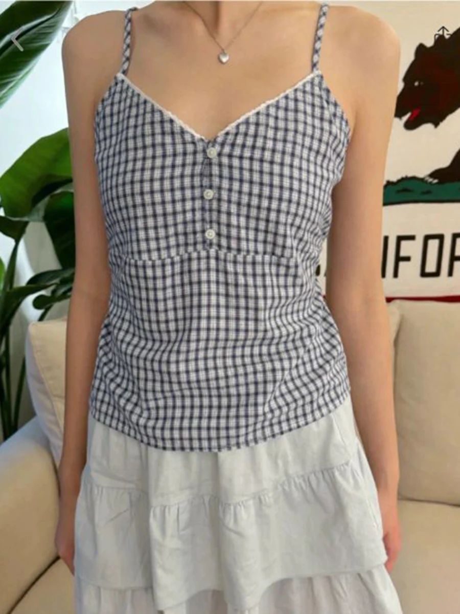 Donanma ekose tankı şort 2 par - Elastic Lace Trim incelemesi ve fiyatı